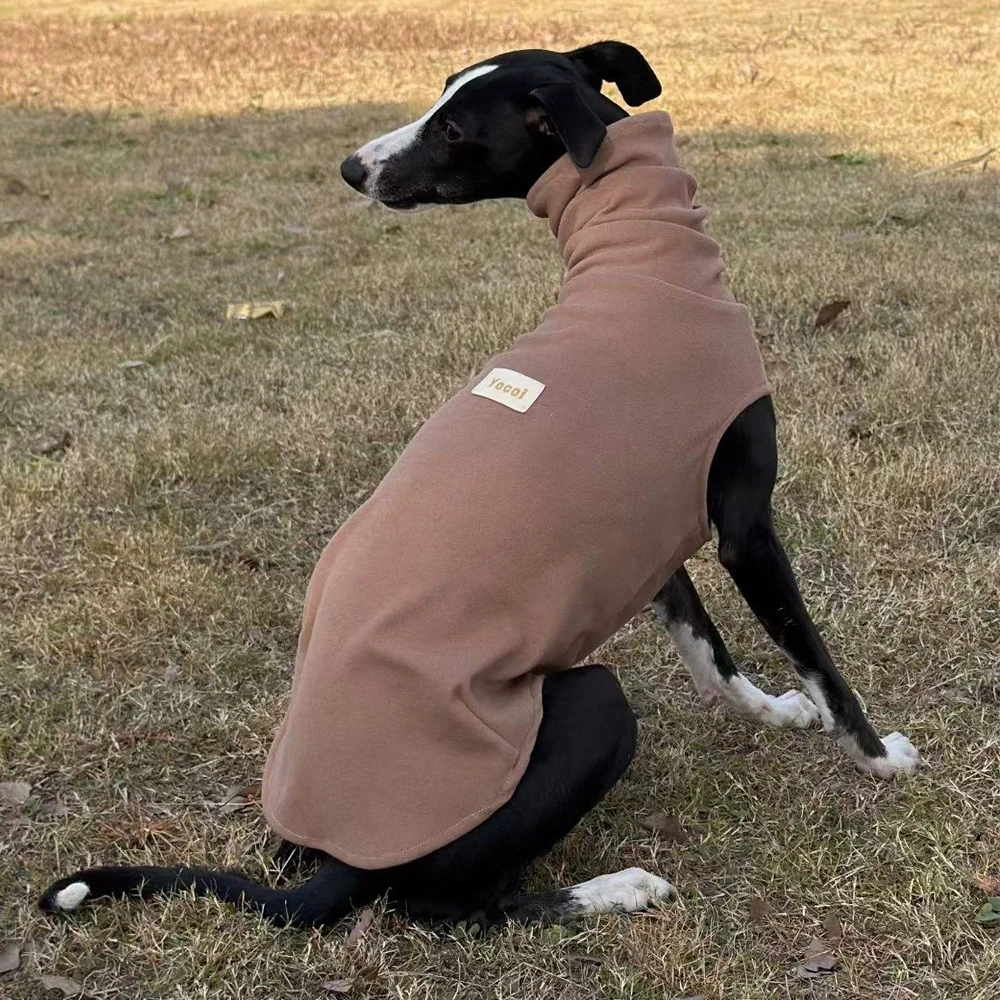 Abrigo invierno polar para perros Italian Greyhound y Whippet – Marrón - imagen 3