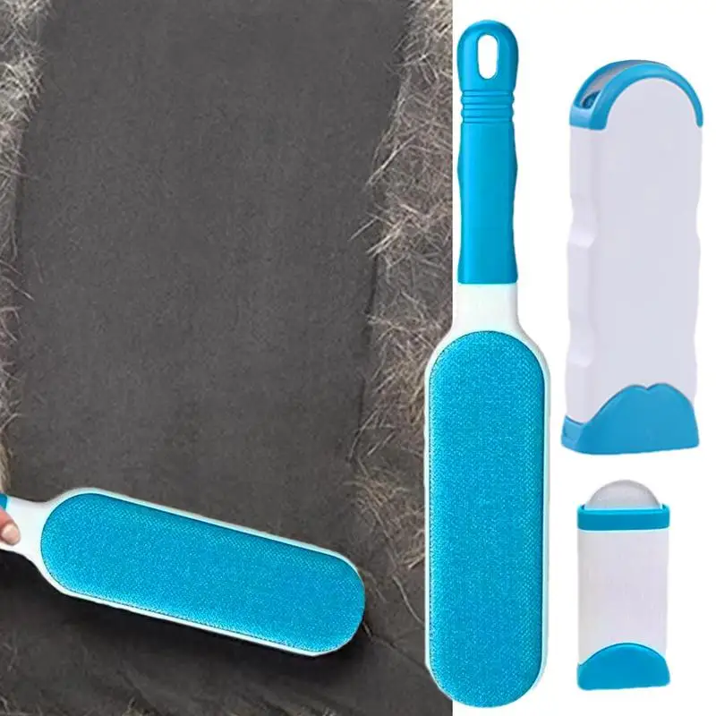 Cepillo de pelusa de viaje reutilizable, herramienta portátil de eliminación de pelusa de abrigo, recogedor de pelo suelto de doble cara para sofá de ropa - imagen 3