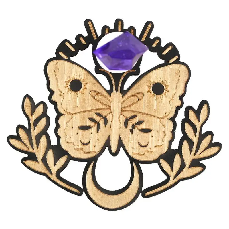 Soportes de cristal de madera para meditación, decoración Zen para el hogar, Yoga, sala de meditación, regalo espiritual para bautismo, boda, inauguración de la casa - imagen 2