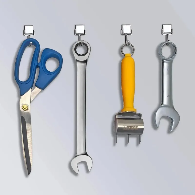 Ganchos magnéticos fuertes, ganchos de almacenamiento multiusos para el hogar, cocina, Bar, ganchos de almacenamiento, ganchos de almacenamiento de llaves, perchas de baño
