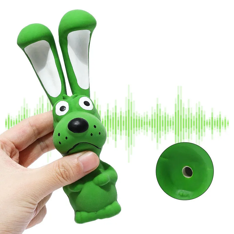 Recién llegado, juguete para masticar para perros chirriantes, limpieza de dientes molares duradera, suministros interactivos para mascotas para cachorros, perros pequeños y medianos - imagen 3