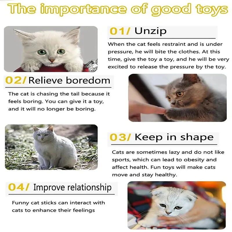 Paquete variado de juguetes para gatitos, juego combinado de juguetes para gatos, palo divertido para gatos, bola de campana para ratón de Sisal, suministros de túnel de juego plegables para gatos - imagen 4