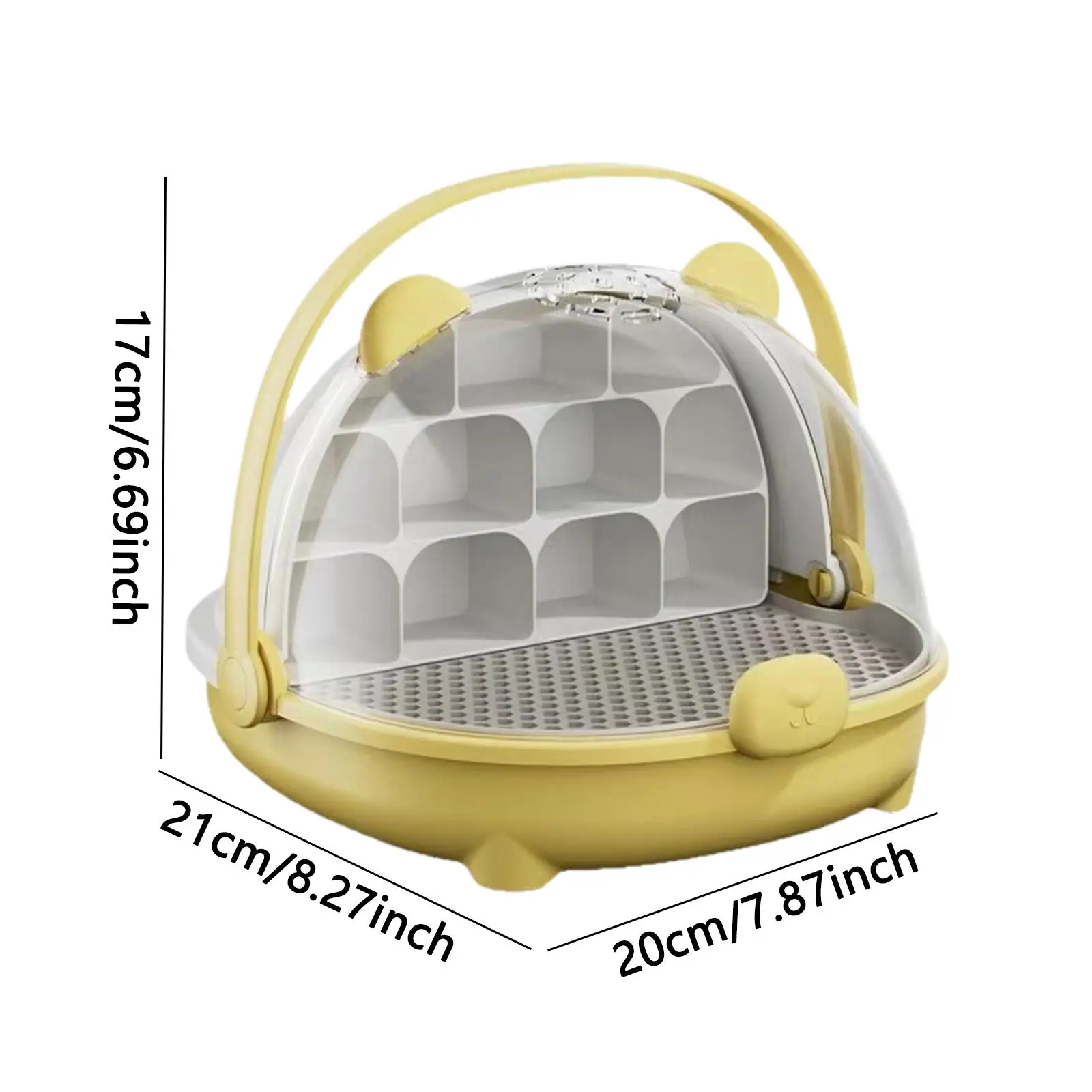 Silkworm Breeding Box for Silkworms Turtles Transparent Reptile Feeding Box