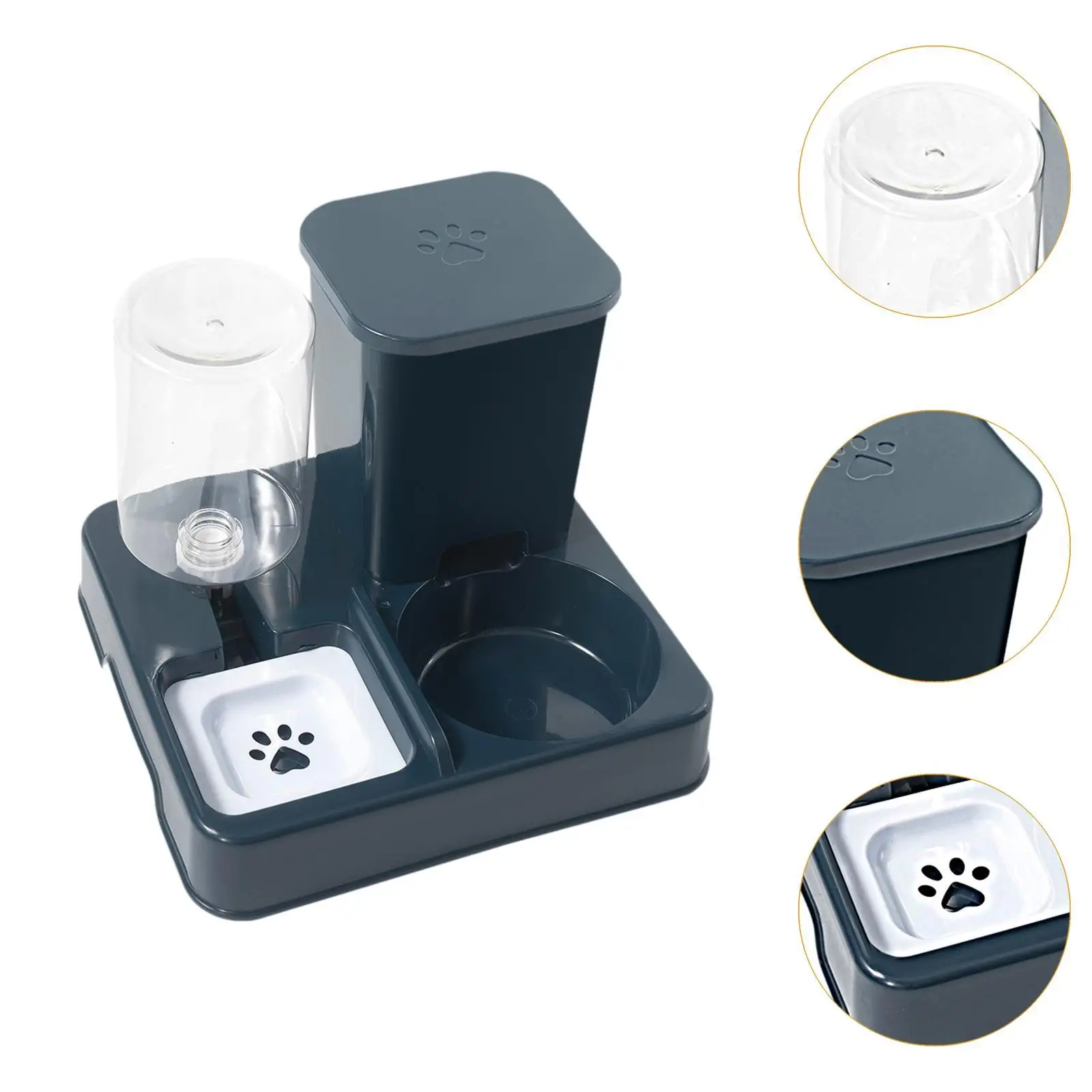 Cat Feeder and Water,Pet Food Bowl,Easily Clean Food and Water Bowl Dispenser Automatic Cat Feeder for Puppy Medium Pet Dogs