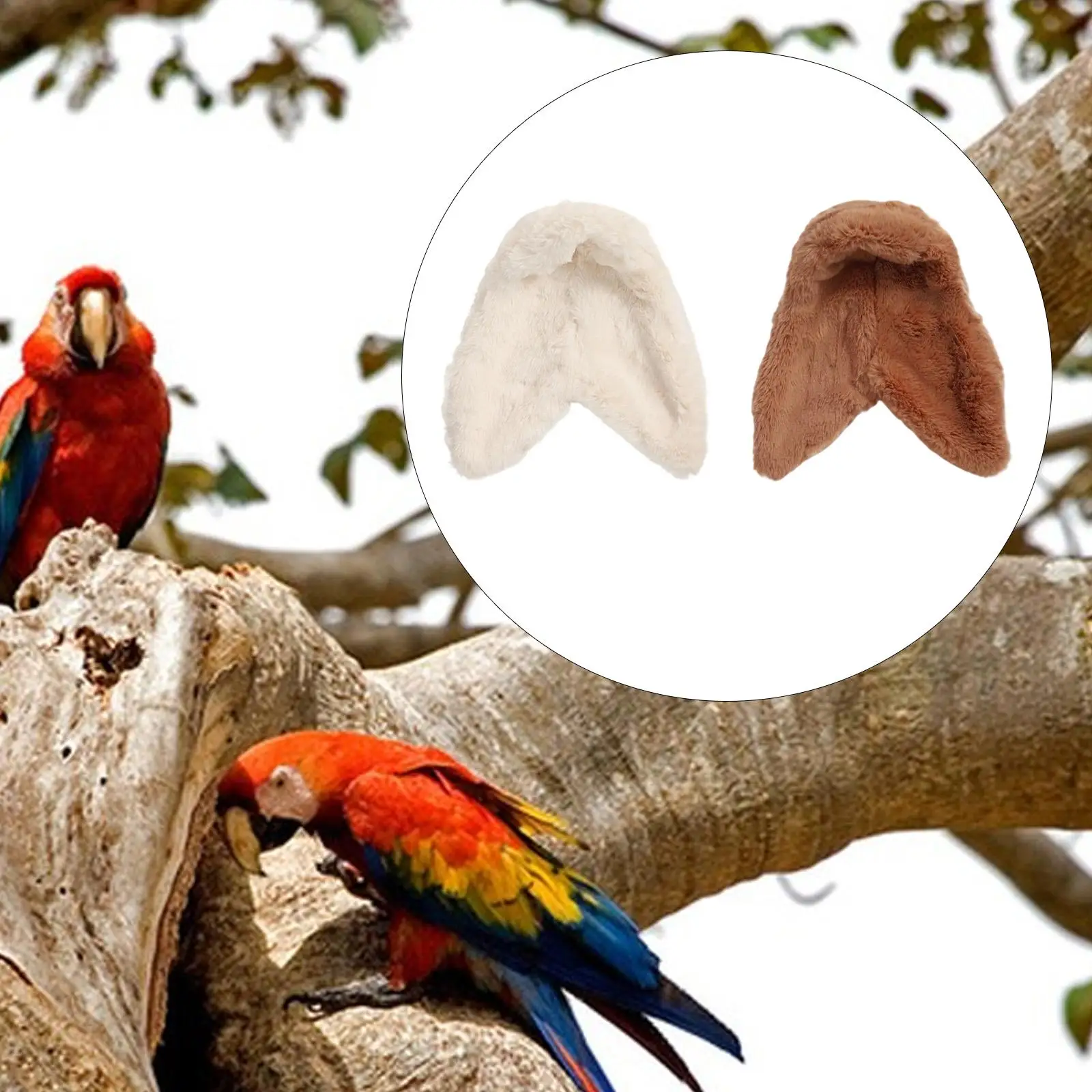 Plush Parrot Blanket Cozy Fleece Cuddle Bed Bird Cage Nest Hanging Accessory for Small Birds