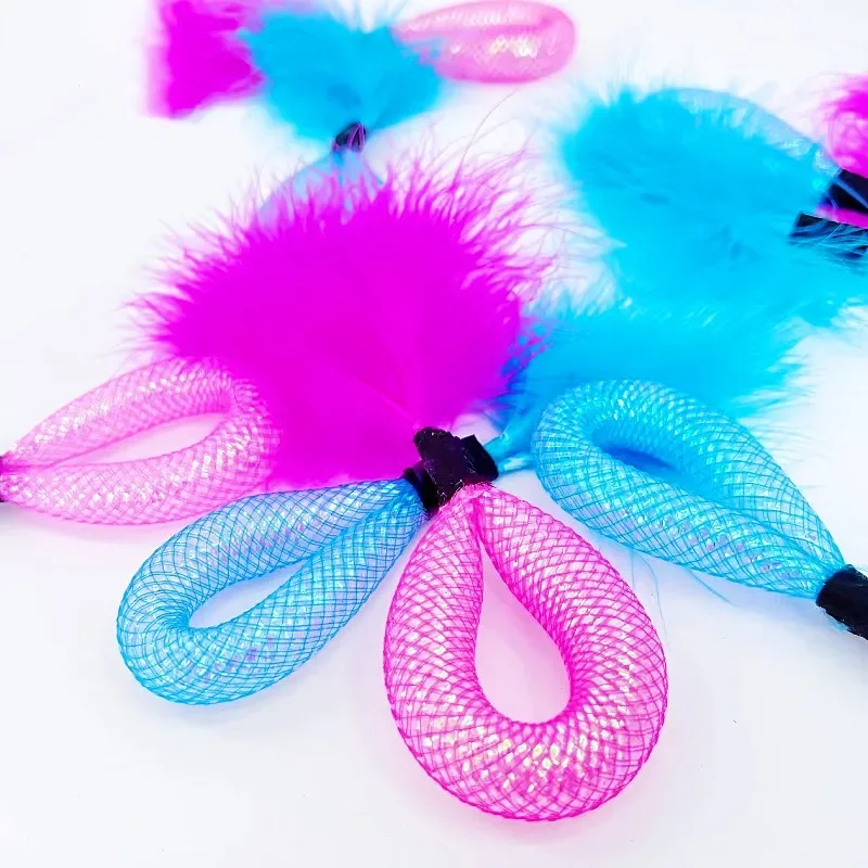 Juguete para gatos, palos para gatos con plumas, divertidos juguetes para gatos, rompecabezas suave interactivo, juguete para mascotas, entrenamiento para gatitos, juguetes flexibles para gatos, suministros para mascotas - imagen 4