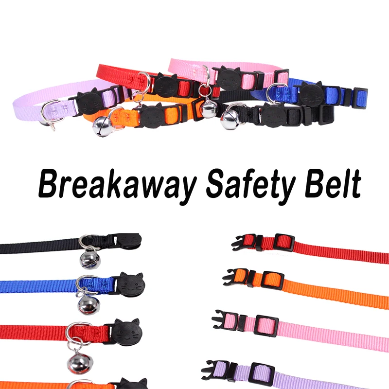 Collar de nailon para gatos, etiqueta suave ajustable personalizada, productos para mascotas, campana, accesorios de seguridad para perros pequeños y gatitos - imagen 5