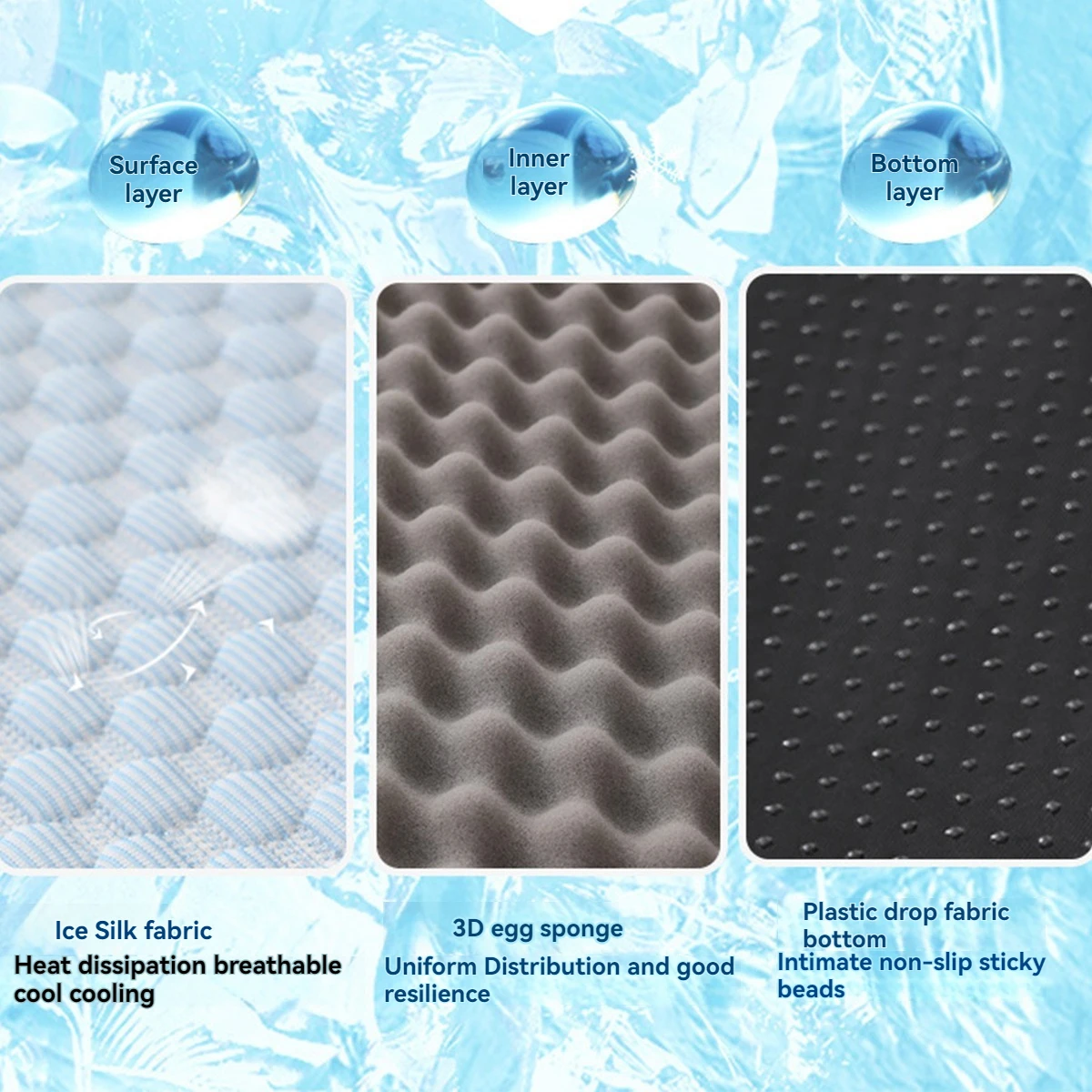 Cama refrescante iced silk para perros pequeños y gatos - imagen 2