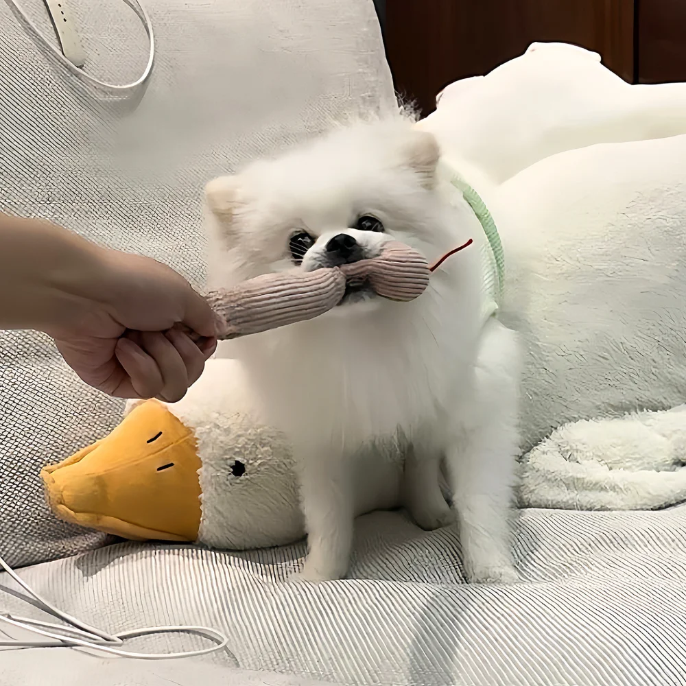 Juguete para perros serpiente de peluche con cuerda y sonido - imagen 4