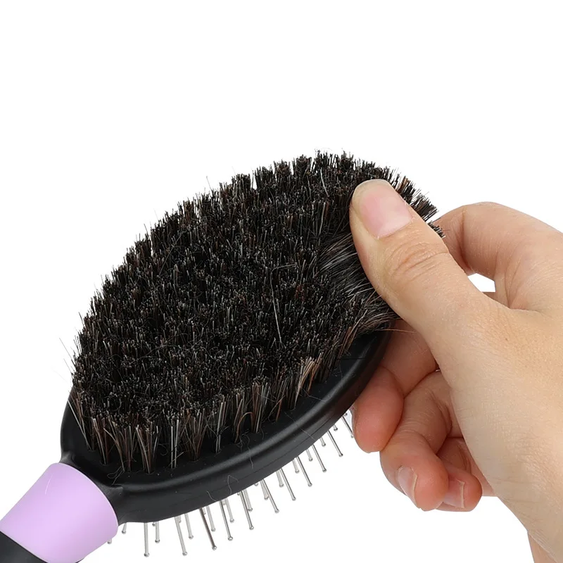 Cepillo de masaje para perros y gatos, peines de doble cara para aseo de perros, peines de acero inoxidable para quitar el pelo de mascotas, productos de limpieza para mascotas - imagen 5