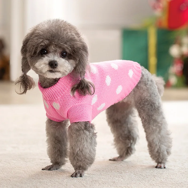 Ropa de punto para perros, suéter para Chihuahua para perros pequeños, ropa de invierno para gato esfinge, suéter para perros y York, ropa cálida para perros - imagen 3