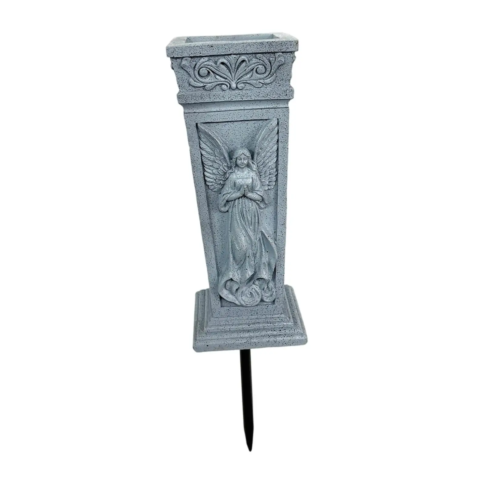 Cemetery Grave Flower Vase Funeral Flower Holder Practical Outdoor with Stake