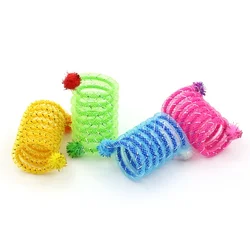 Juguetes de resorte interactivos para gatos – Coloridos y resistentes