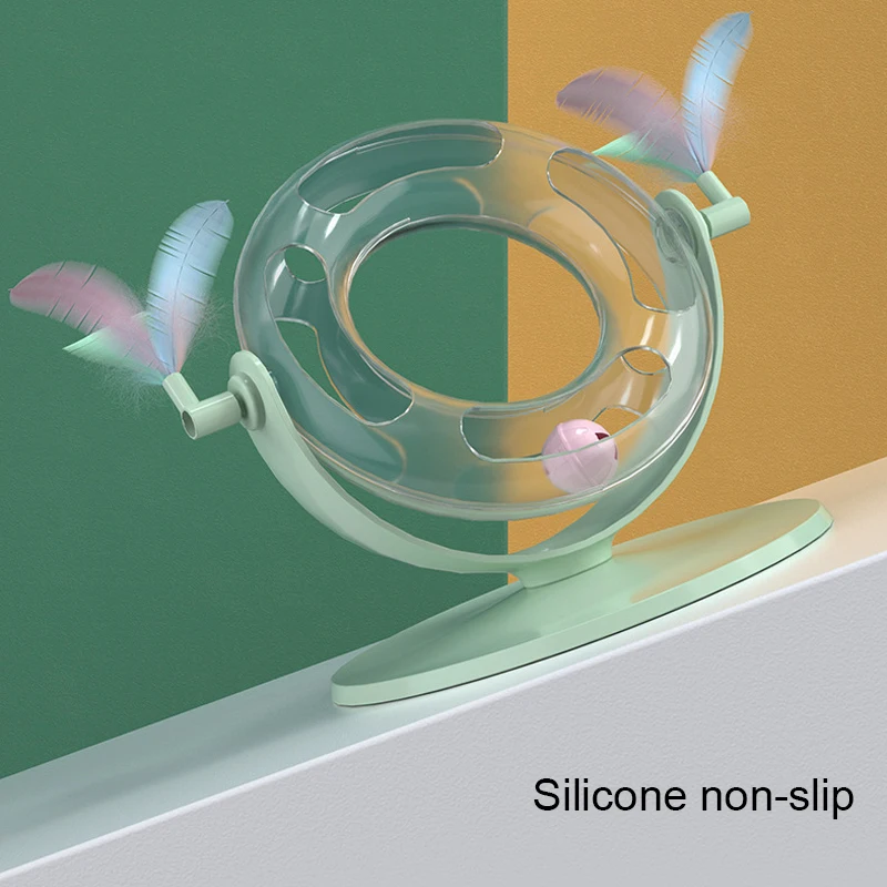 Juguete interactivo giratorio para gatos, molino de viento para interior, juguete interactivo para gatos y cachorros - imagen 5