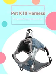 Arnes reflectante ajustable para perros con bloqueo de seguridad