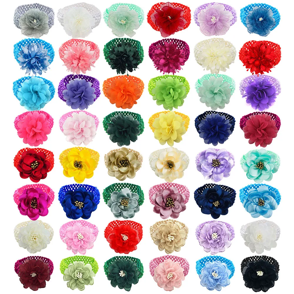 Lazos con flores para perro – Accesorio ajustable de collar - imagen 3