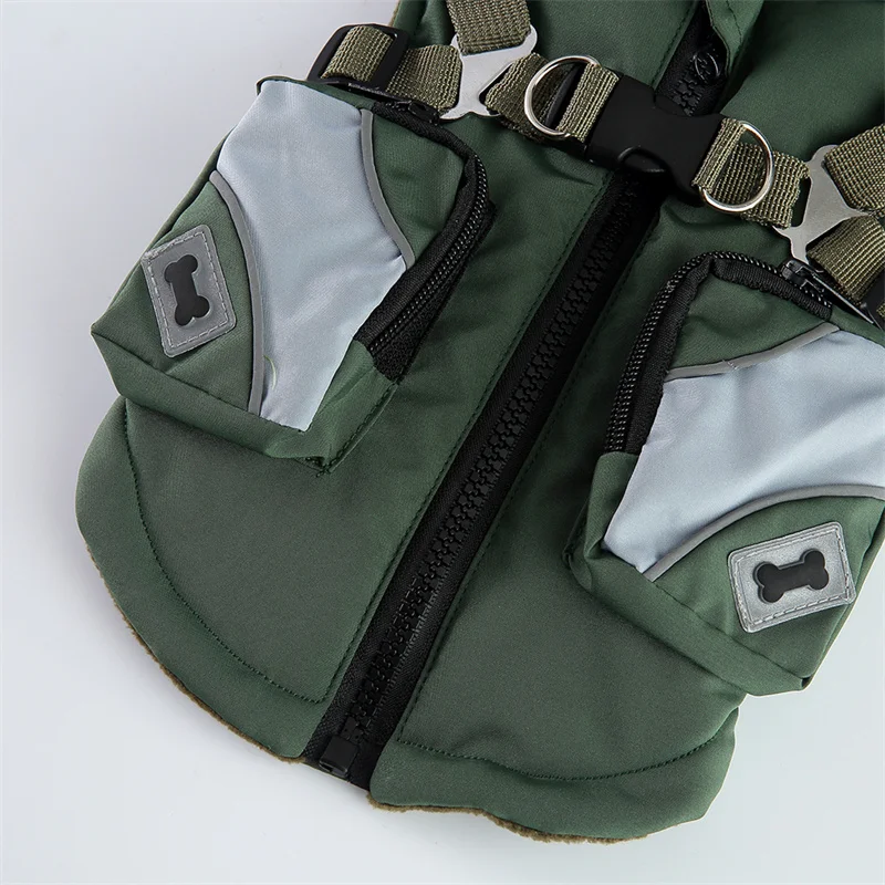 Ropa gatos - Detalle del sistema de reflectante