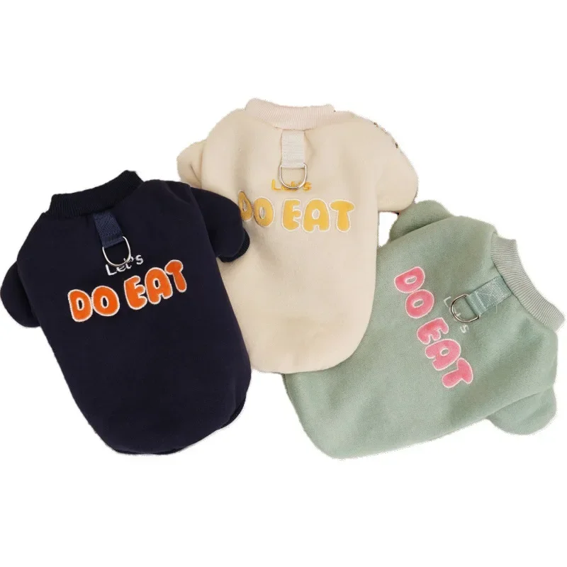 Sudadera con capucha de terciopelo para perro, ropa de terciopelo grueso para otoño e invierno, oso de peluche, ropa de diseñador para perro pequeño - imagen 5
