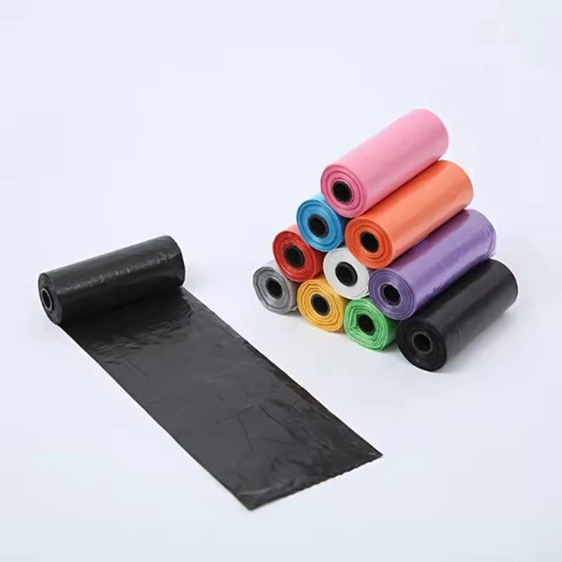 Bolsa para excrementos de perro, bolsa para excrementos de limpieza al aire libre, suministros para mascotas para perros, 15 bolsas/rollo, bolsa de basura de repuesto, suministros de limpieza para mascotas - imagen 3