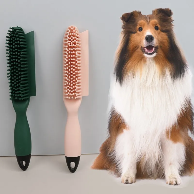 Cepillo para perros, removedor de pelo para mascotas, cepillo de masaje para gatos, peine para perros, peines para perros, ropa, recolector de pelo, pegatina de lana, suministros para mascotas