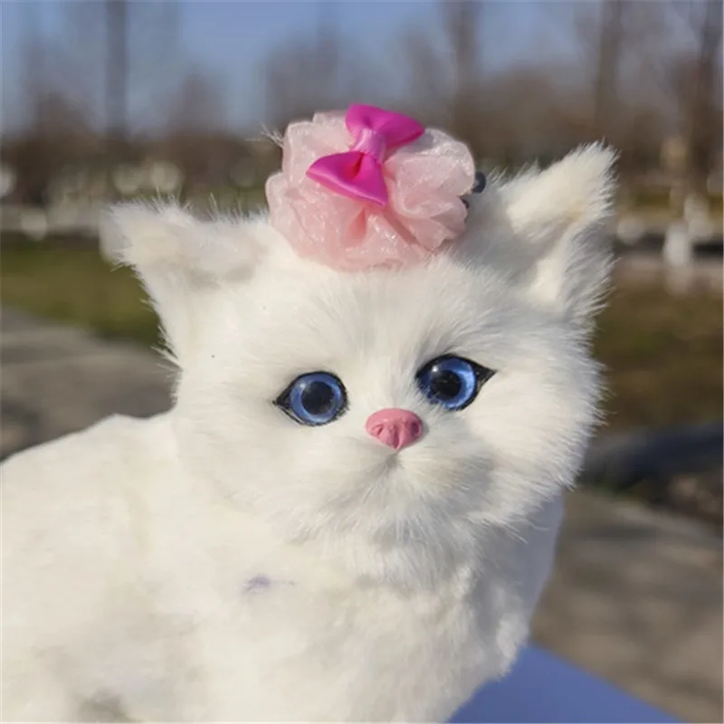 Pinzas decorativas con lazo para perros y gatos