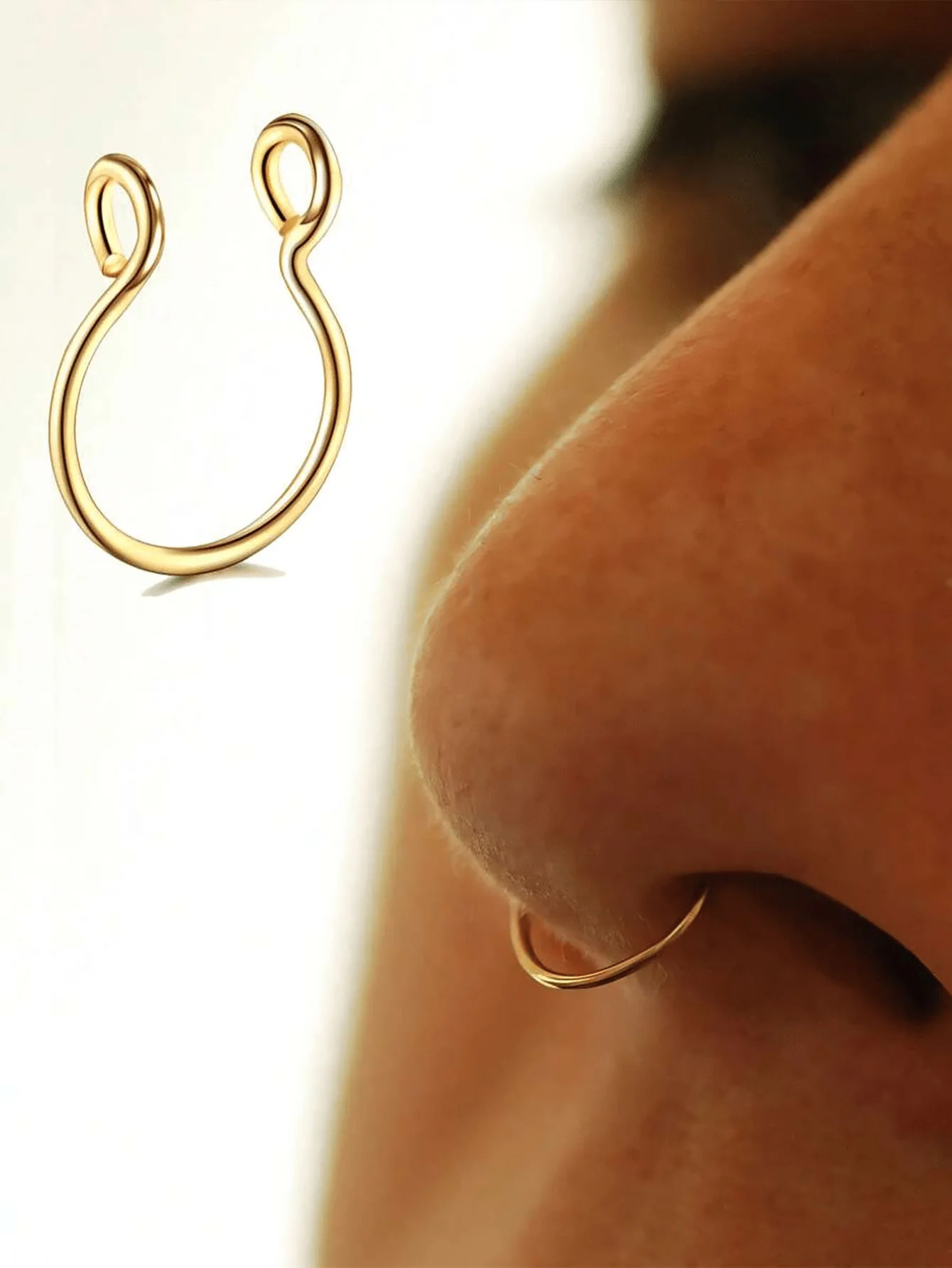 Anillo nasal decorativo para gato sin perforación - imagen 3