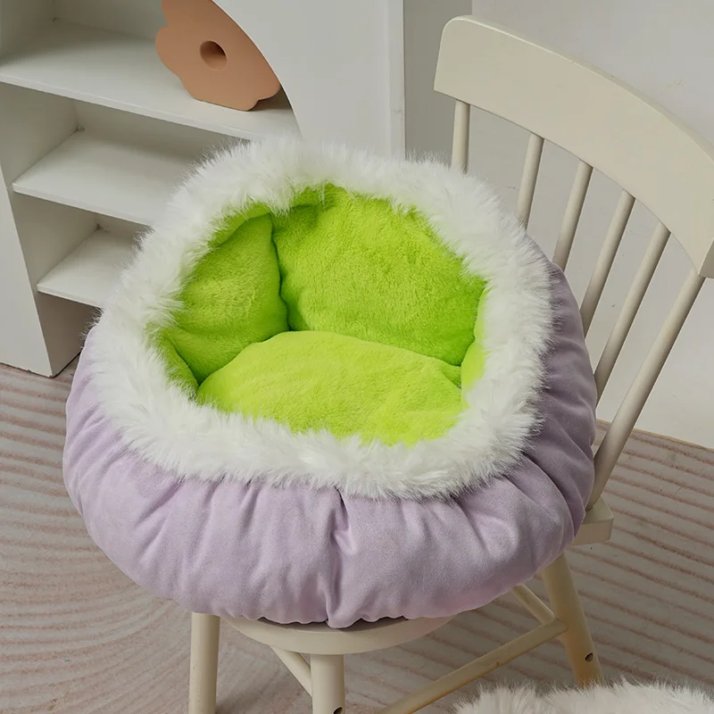 Cama suave de felpa para gatos, cama suave para perros, cama esponjosa para gatos, cómodo sofá para perros, accesorios para perros, cama para perros medianos - imagen 3