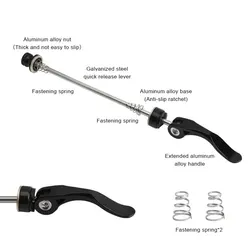 Eje bicicleta de montaña para rueda delantera y trasera compatible