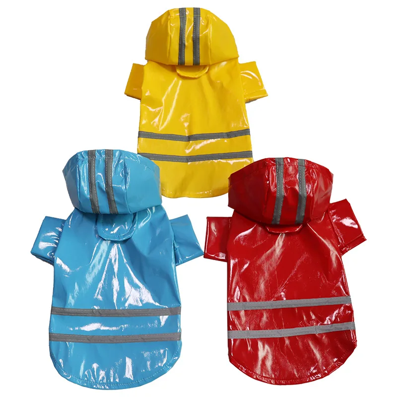 Chubasquero impermeable para mascotas, Poncho de tamaño pequeño y mediano para cachorros, ropa impermeable con capucha para el día lluvioso, suministros para mascotas al aire libre - imagen 2