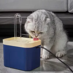 Fuente de agua automática para mascotas con circulación ciautomática, dispensador continuo de flujo fresco para gatos y perros con diseño de bomba silenciosa