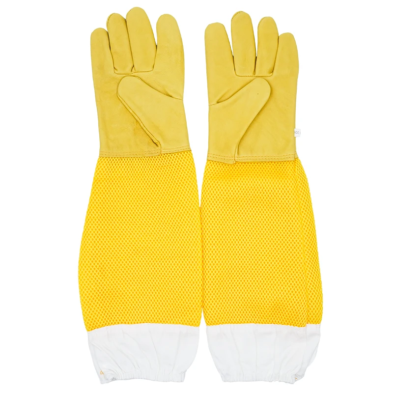 Guantes de apicultor, mangas protectoras, ventilados, profesionales, antiabejas para apicultura, herramientas para evitar colmena - imagen 2