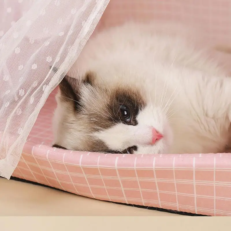 Tienda de campaña extraíble para mascotas, casa de Interior para gatos, cueva para cachorros, nido lavable - imagen 5