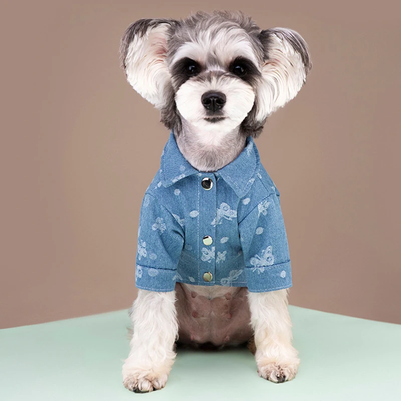 Ropa vaquera para perros pequeños y medianos, chaqueta con anillo en D para cachorros, Chihuahua, Yorks, accesorios para perros - imagen 4