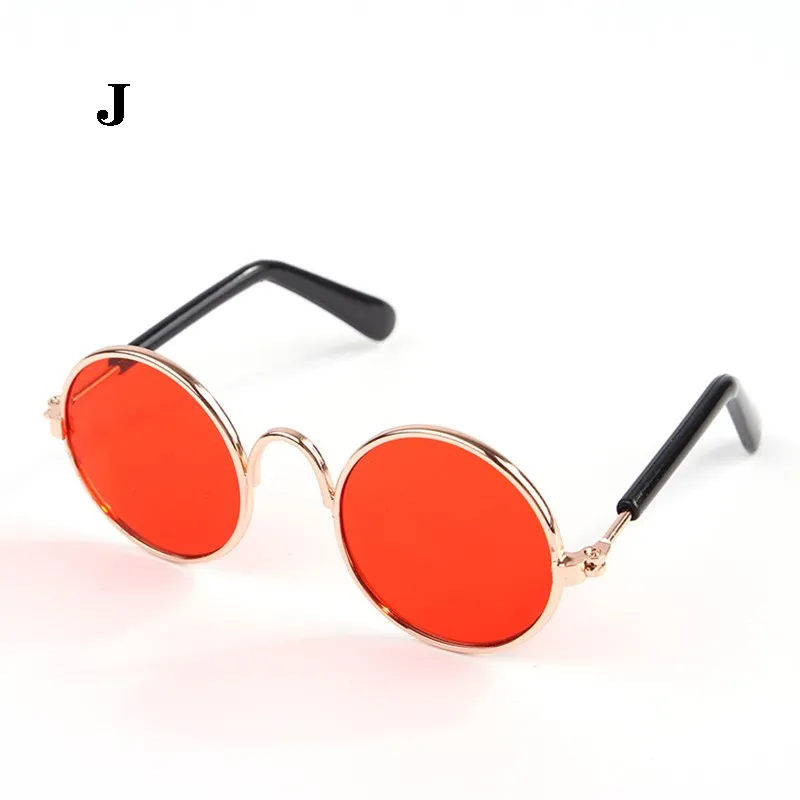 Preciosas gafas de sol redondas Vintage para mascotas, gafas reflectantes para perros pequeños, gatos, animales, accesorios para fotos - imagen 5