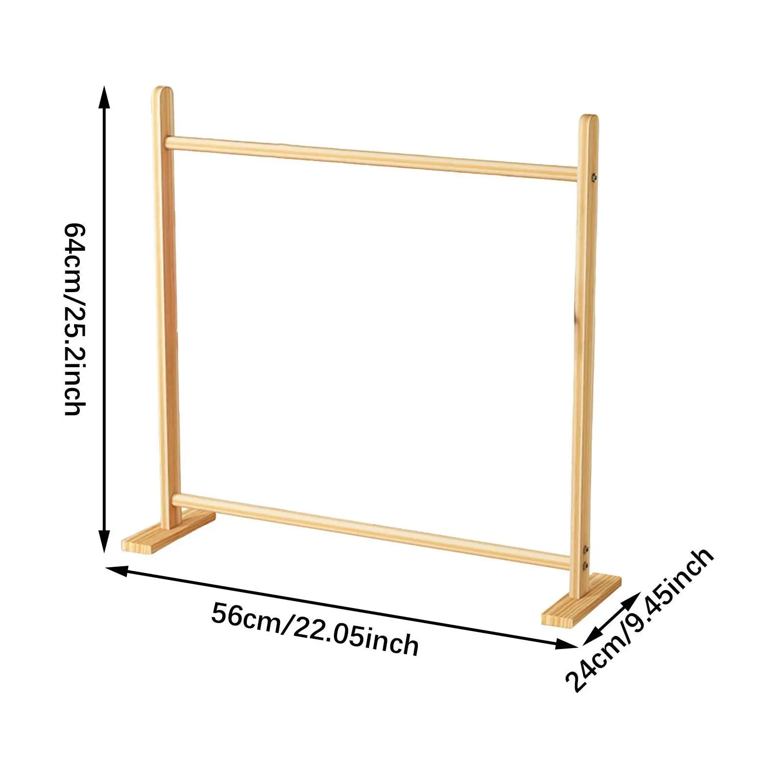 Pet Clothing Rack Stable Hanging Clothes Storage Organizer Multifunctional Wooden Portable Pet Hanger for Dogs Cats Hats Bedroom