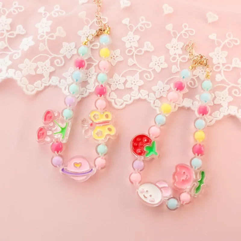 1 unidad Macron Color Collar para mascotas elasticidad ajustable Collar para perro fresa conejo oso primavera flores accesorios para cachorro gato - imagen 3