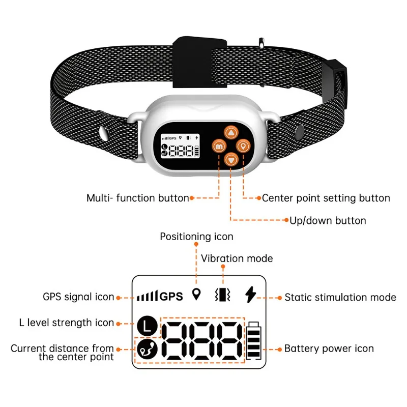 Valla electrónica inteligente con GPS para mascotas, carcasa inalámbrica para mascotas, Collar de adiestramiento al aire libre impermeable para perros, productos para mascotas, accesorios - imagen 5