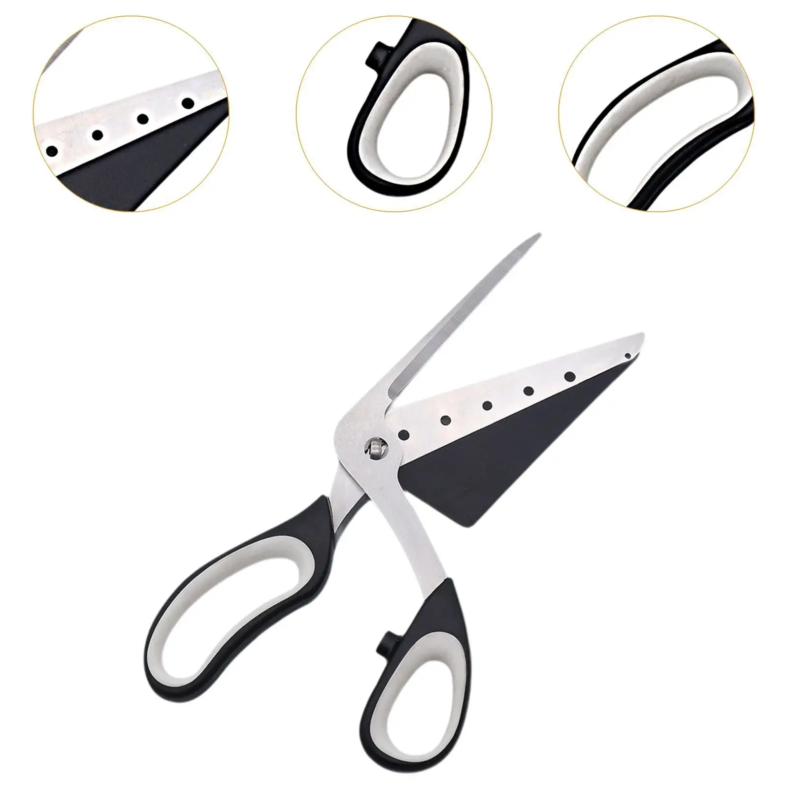 Pizza Scissors Premium 2 in 1, Durability, Easy to Use Practical Multipurpose Pizza Cutting Stainless Steel Ergonomic Grip Pizza Scissors Premium 2 in 1, Durability, Easy to Use Practical Multipurpose Pizza Cutting Stainless Steel Ergonomic Grip