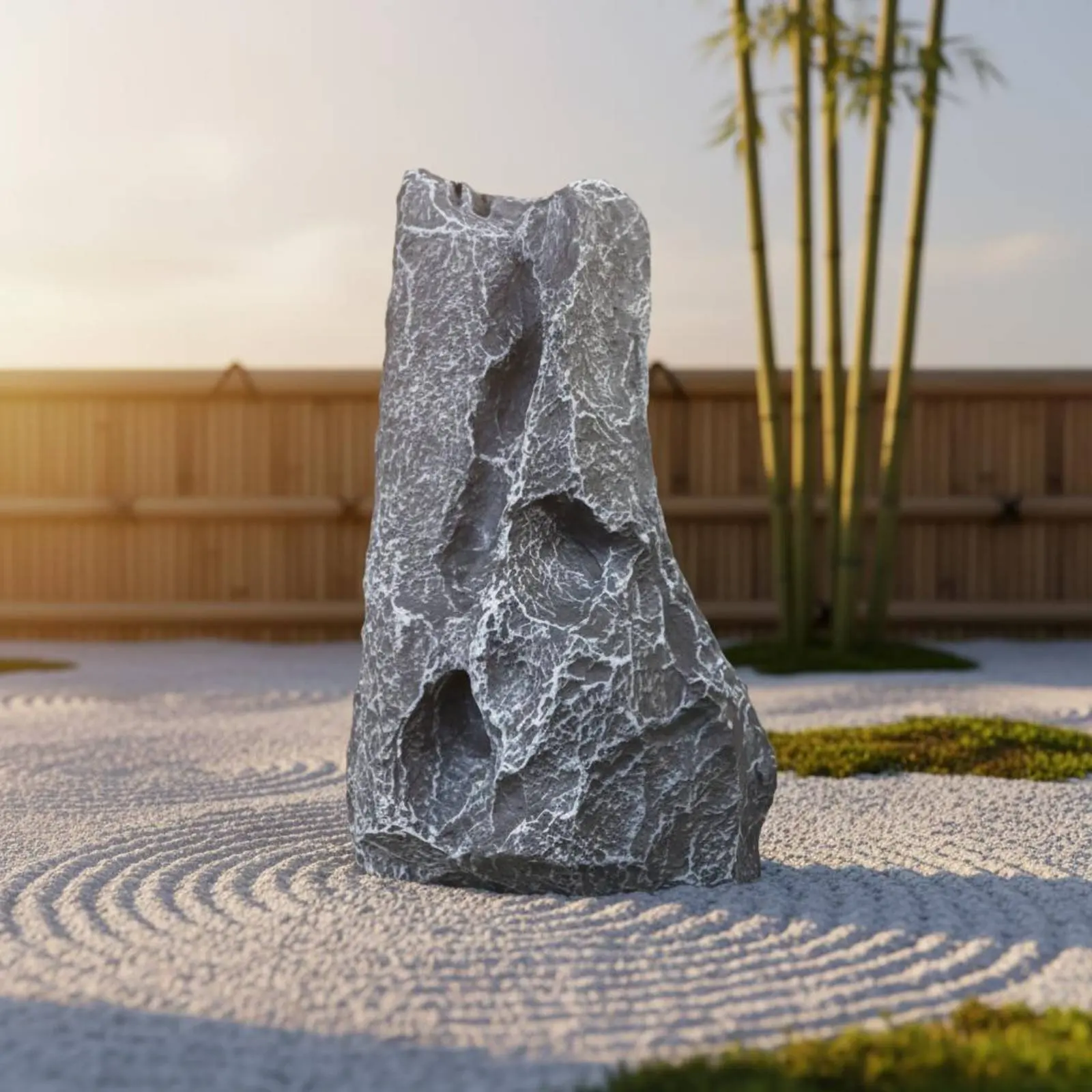 Piedra decorativa jardín – Imitación roca fibra vidrio resistente - imagen 3