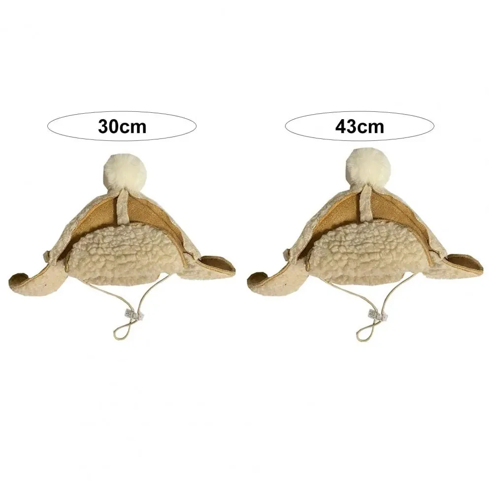 NONOR-Sombrero cálido para mascotas, divertido y grueso, ajustable, para Corgi Tedi, Bulldog Francés, accesorio, tocado para gato y perro - imagen 4