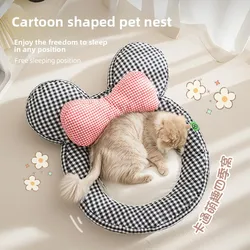 Cama nido verano acolchada para gatos – Descanso fresco y cómodo