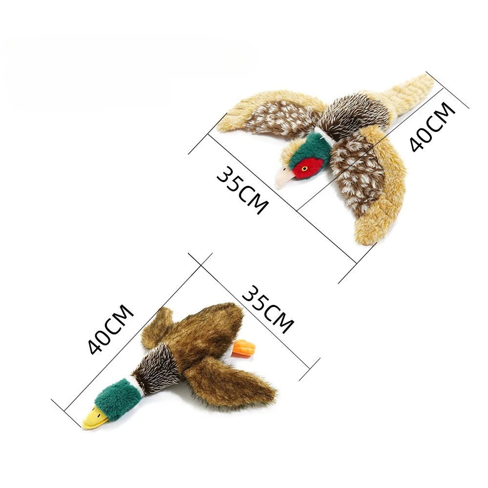 Juguete dental de peluche para perros con sonido de pato - imagen 4