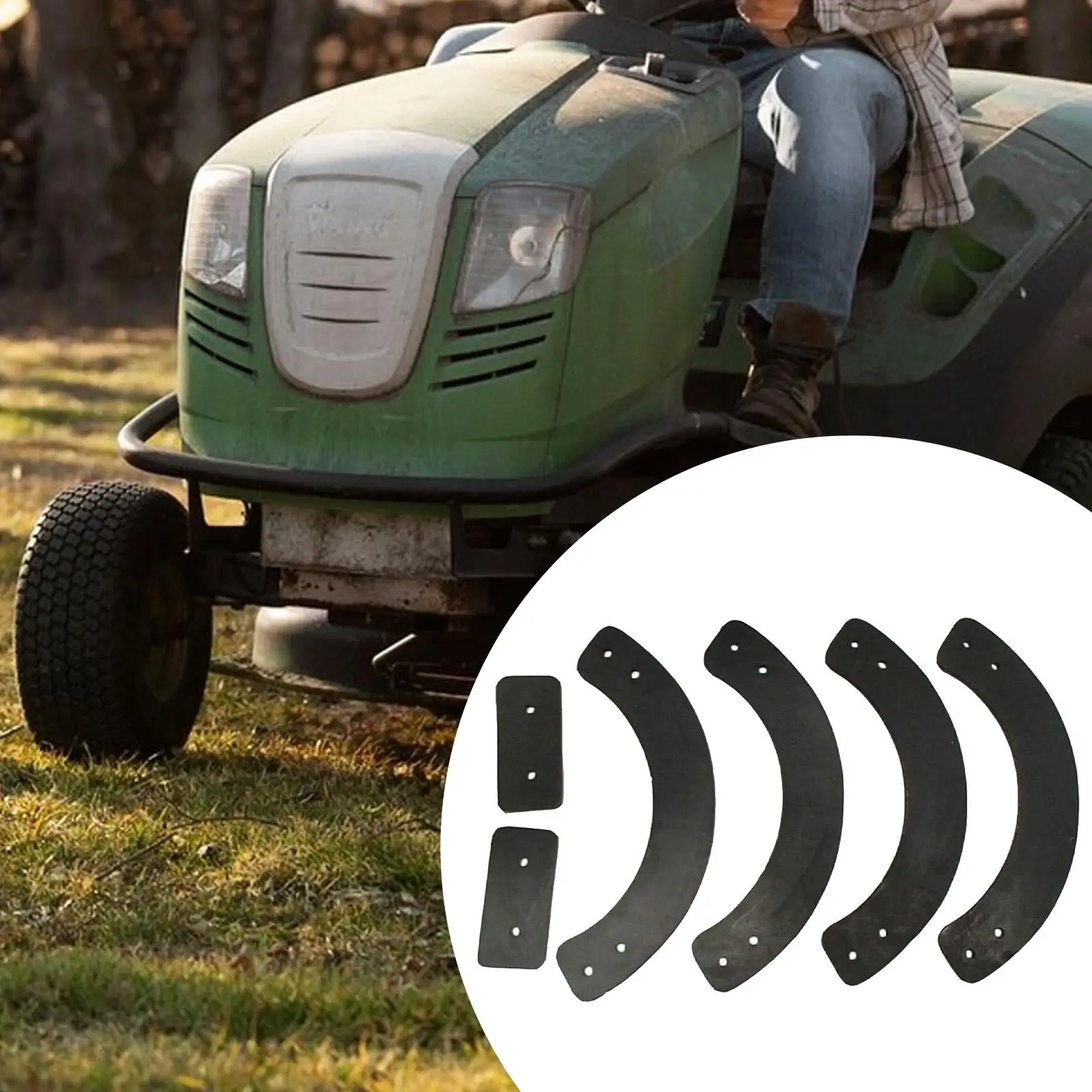 Reparación de paletas de goma para soplador de nieve, repuesto para exteriores, mantenimiento fácil de instalar, 780-035 13167 735-04033, repuesto para lanzador de nieve, 6 uds.