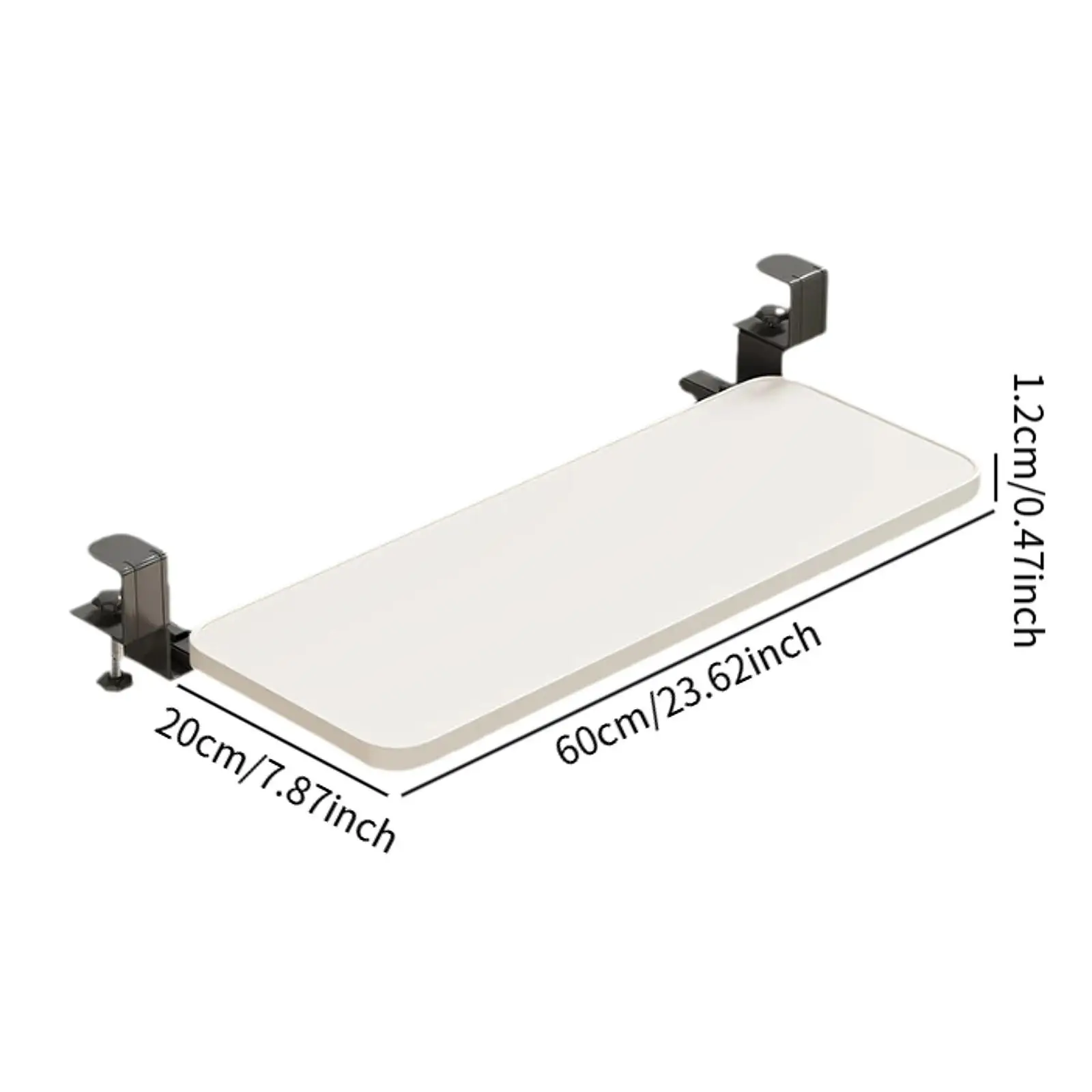 Desk Extender Tray Workstation Organizer Clamp on Desk Extender Shelf Board