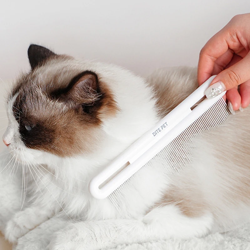 Cepillo de agujas de acero inoxidable para gatos y perros pequenos - imagen 4