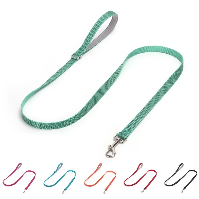 Correa reflectante para perro, asa acolchada cómoda para caminar, cuerda de nailon, 150cm, accesorios para mascotas - imagen 4