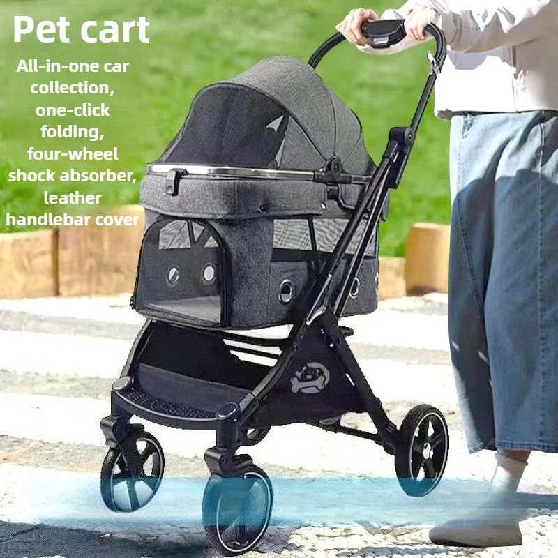 Transportín pliable ligero para perros y gatos – Viajes al aire libre - imagen 2