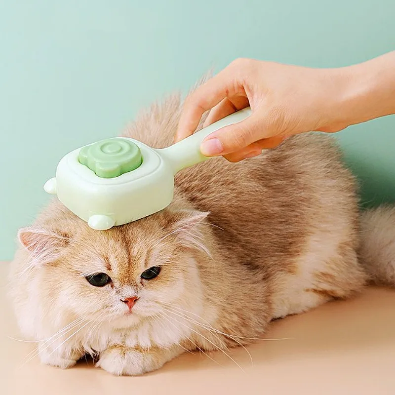 Peine para perros, cepillo autolimpiante para perros, peine removedor de pelo para mascotas con un solo clic, cepillo de masaje para el cuidado de perros y gatos, peines para perros sin daños, suministros para mascotas - imagen 4