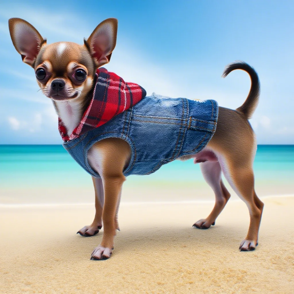 Chaqueta vaquera de primavera para perros pequeños y medianos, sudaderas con capucha para cachorros, abrigo vaquero con capucha, ropa para Chihuahua Yorkie Beagle, suministros para mascotas - imagen 3