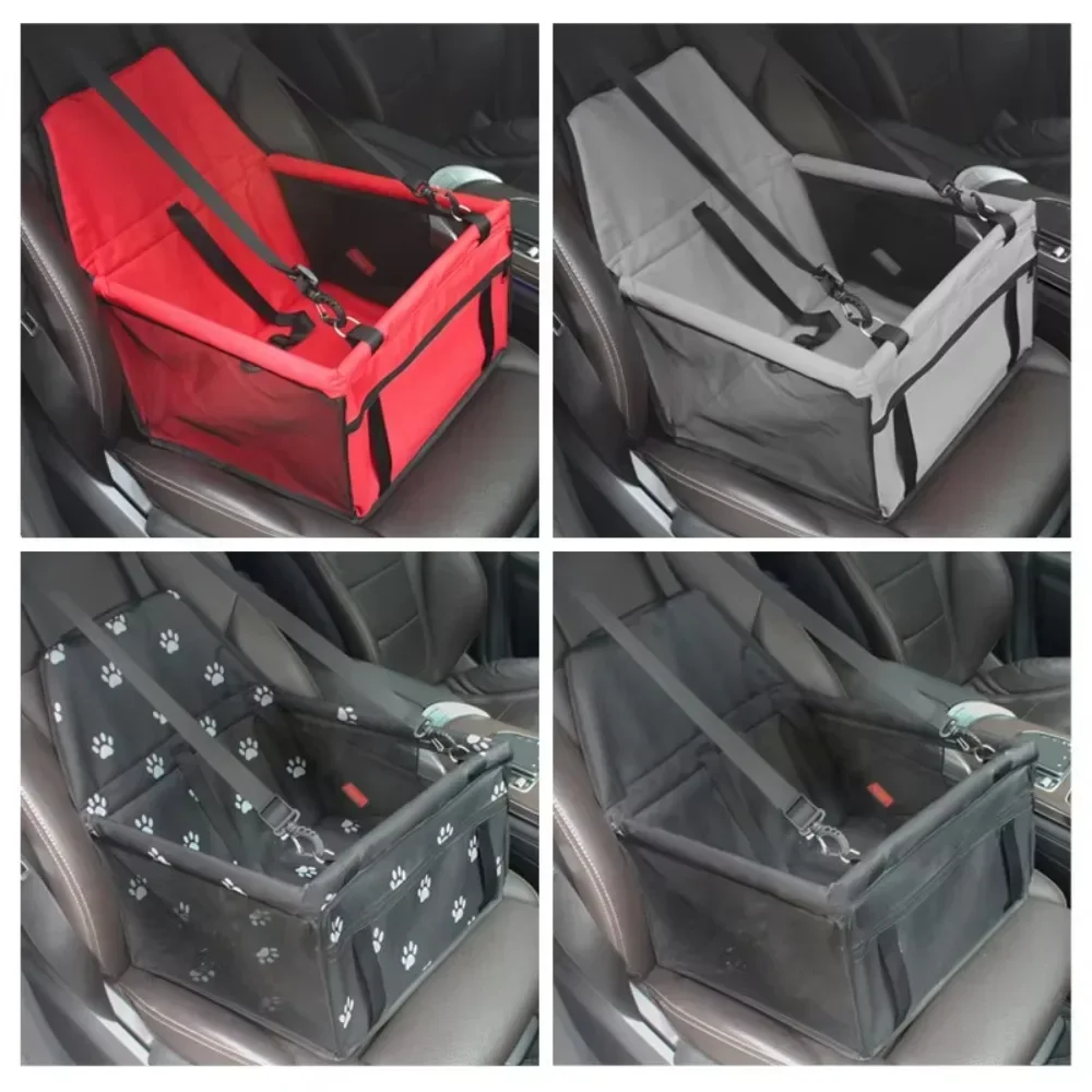 Bolsa de asiento para coche para mascotas, cesta impermeable, bolsas para gatos, perros, bolsa de malla de viaje de seguridad, productos para mascotas, 1 ud. - imagen 2